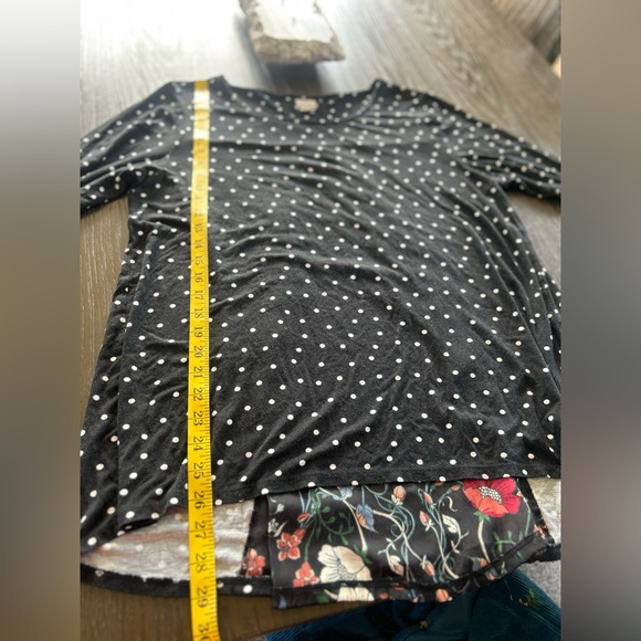 Chico’s tunic polka dots and flora print art to wear bohemian festive - Picture 10 of 10